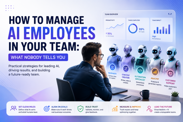 how to manage AI employees